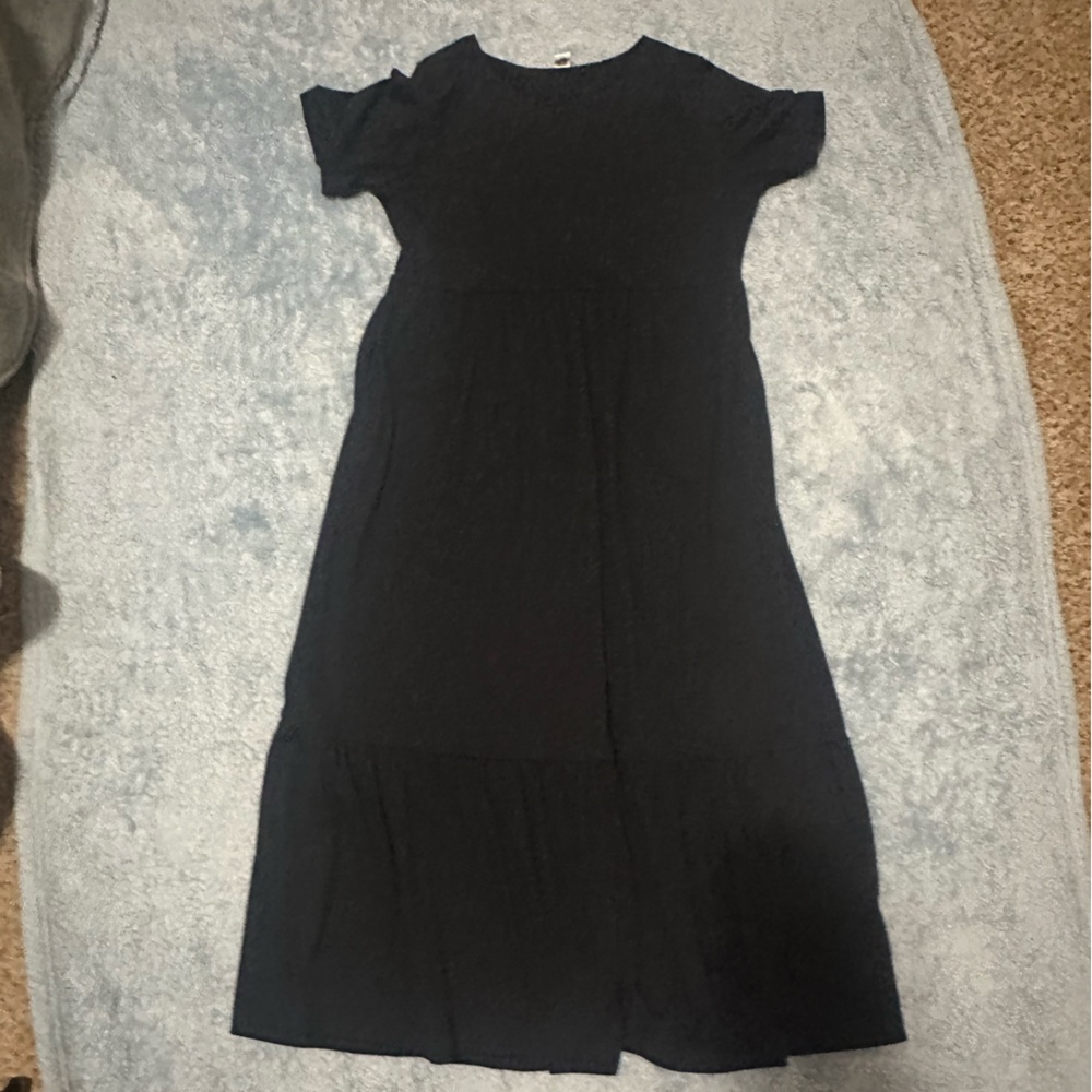 Source Unknown Black Midi Dress